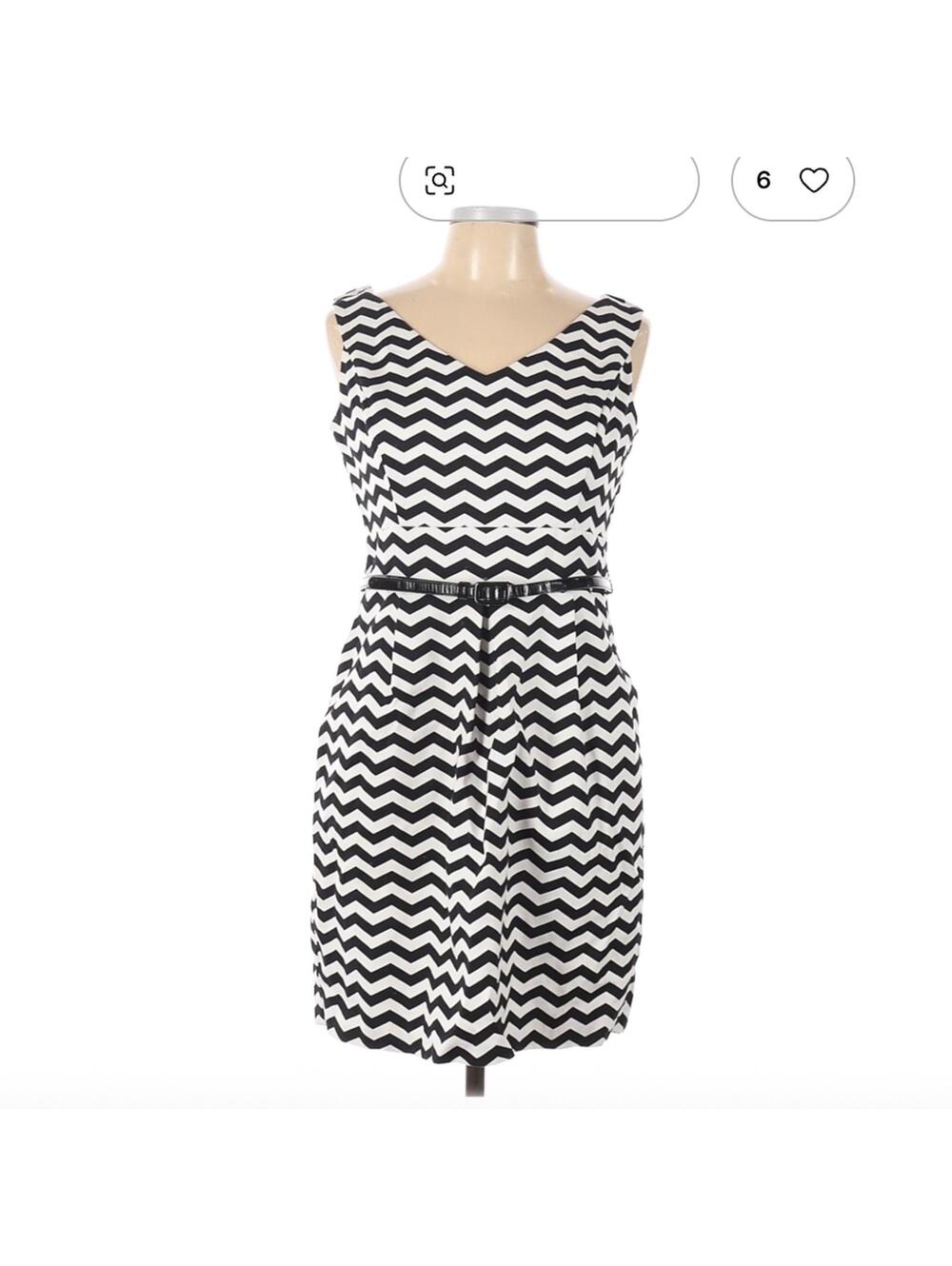 White House Black Market Size 10 Casual Dress Stripe